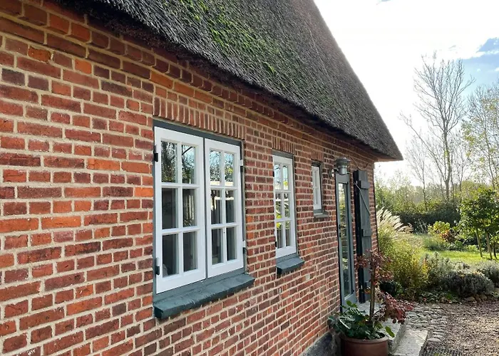Thatched Brick House Near The River Schlei *